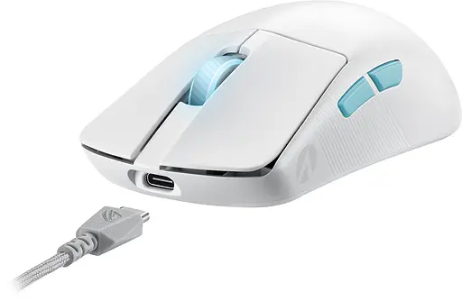 Мышь компьютерная Asus ROG Harpe Ace Aim Lab Edition White (90MP02W0-BMUA10) - фото 7