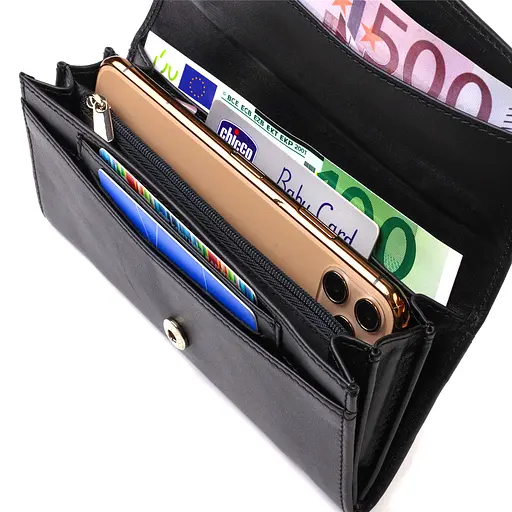 Жіночий шкіряний гаманець Canpellini 18х8.7х2 см acs0025523 - фото 4