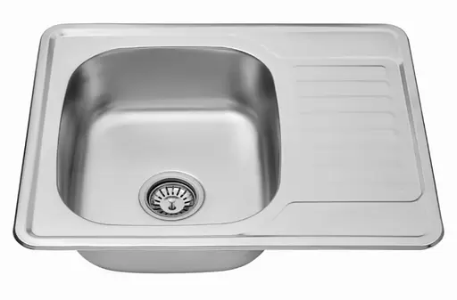 Кухонная мойка Kroner KRP Satin - 6350 (0,8 мм) (CV022779) - фото 3