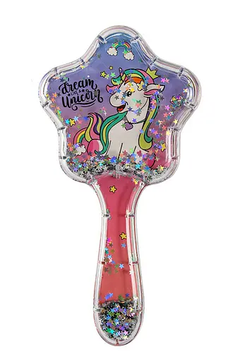 Гребінець H2054 Єдиноріг, з блискітками (6920213520543) Вид 1 - фото 1