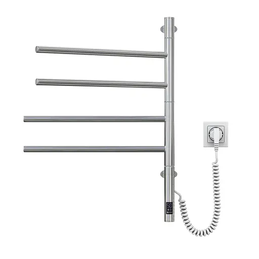 Електрична рушникосушка Navin Arabesque 480x600 Sensor з таймером 12-228053-3680, Хром, Електронний - фото 2