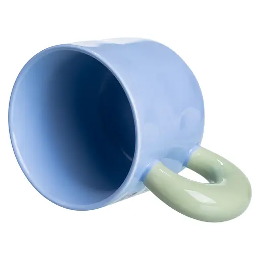 Кружка фарфоровая LABUBU Pure Happines 400 мл голубой FM-22D - фото 4
