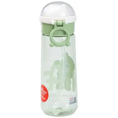 Пляшка для води Nice Happy Life 620 мл із кришкою фліп топ на защіпці зелена HP17300GR - фото 5