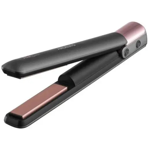 Випрямляч (праска) для волосся Ardesto HS-R300PT Grey/Pink, безротовий, 50W, 160-200°C, керамічне покриття нагрівального елементу, час роботи 60 хв, автовимкнення, захист від перегрівання