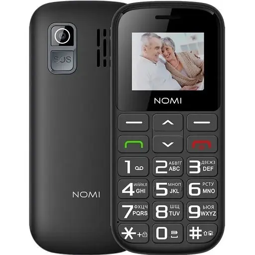 Мобильный телефон Nomi i1871, черный, Dual Sim, 1.77" (160x128, TN), MicroSD (до 32 ГБ), bloetooth, MP3, 0.08 Мп, 1750mAh - фото 1