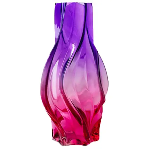 Ваза Lefard Selby Purple стеклянная 32х16.5 см (804-169) - фото 1