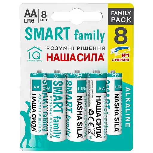 Батарейки Наша Сила Smart AA (LR6) 8 шт. - фото 1