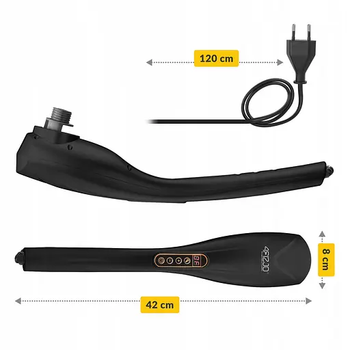 Ручний вібраційний масажер для тіла 4FIZJO Long Stick 7 в 1 4FJ0556 Black (P-5907739319142) - фото 11