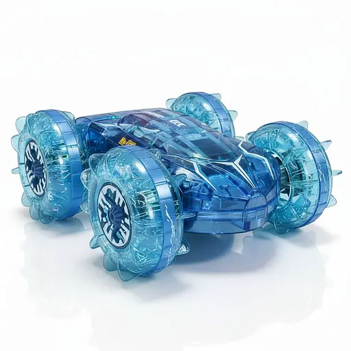 Радиоуправляемая машина-амфибия DH 666-91 B-1-02, 360°, акум. 3.7V, браслет 2.4GHz, влагозащита, перевертыш, Синяя