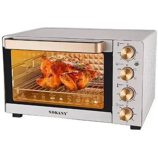 Духовка электрическая Sokany SK-450 электропечь с таймером настольная 50 л 1700 Вт - фото 2