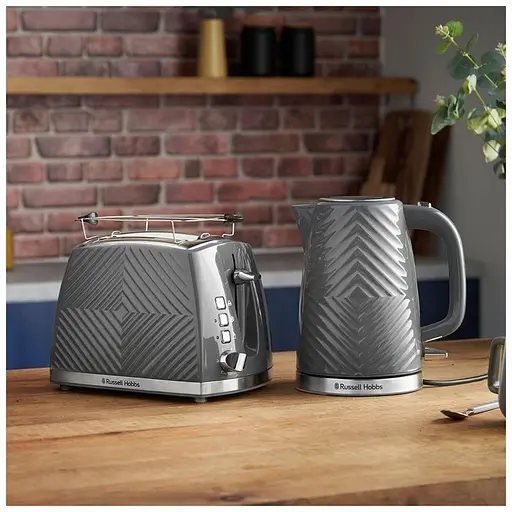 Тостер Russell Hobbs Groove Grey 26392-56 - фото 2