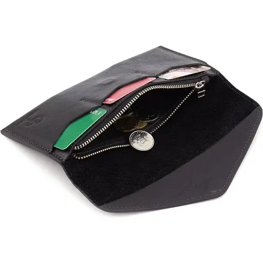 Кожаный кошелек Grande Pelle 20х10.5х0.5 см acs0032247 - фото 3