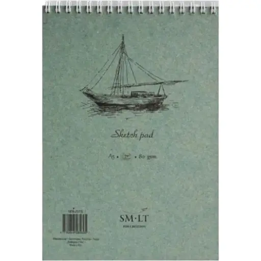 Альбом для ескізів на спіралі SM-LT Art Authentic 90г/м2 70л білий колір - фото 1
