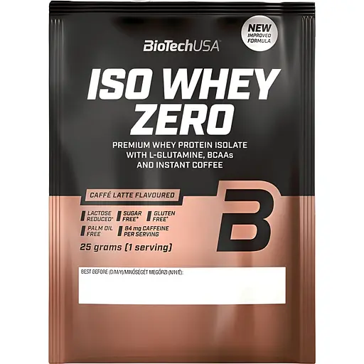 Протеїн BiotechUSA Iso Whey Zero Lactose Free Caffe Latte 25 г