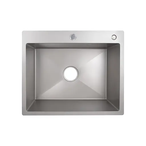 Кухонная мойка Lidz H6050G 3.0/0.8 мм Brush Grey (LDH6050GPVD3008), Серый - фото 1