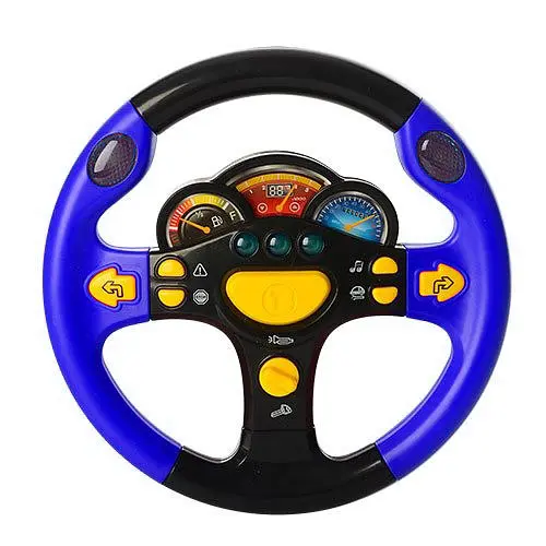Музыкальная игрушка "Руль" Play Smart 7737 19 см Синий - фото 1