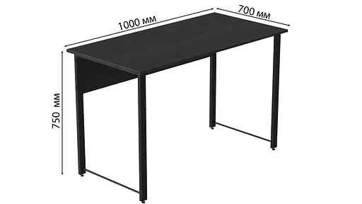 Компьютерный стол Курт 75x100x70 черный ДСП Сосна Кембра 16мм FRD-103930 - фото 10