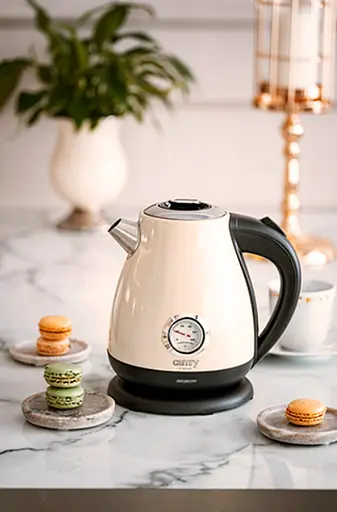 Чайник электрический 1.7л с градусником Camry CR 1344 creme - фото 10