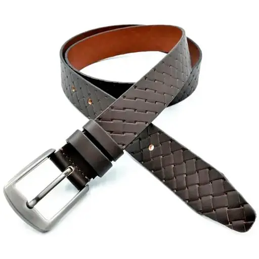 Ремінь шкіряний Weatro чоловічий 3,3х110-125 см acs0027380 - фото 1