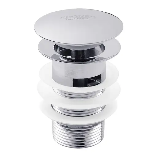 Донный клапан для раковин Kroner KRM - C962 1 1/4" с переливом (CV022944) - фото 1