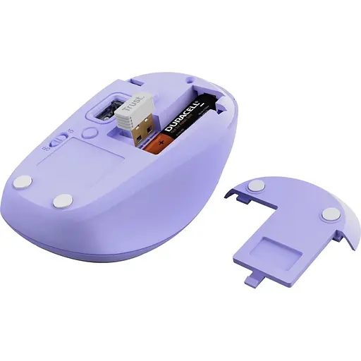 Мишка Trust Yvi+ Multi-Device Wireless/Bluetooth Purple (25583) - фото 4
