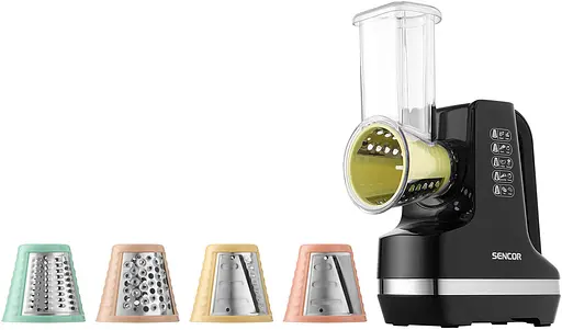 Sencor Мультирізка стаціонарна, 150Вт, 5 насадок, чорний - фото 4