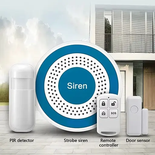 Локальная беспроводная система сигнализации с сиреной Nectronix PE-519-B, 1 датчик, 1 пульт - фото 6