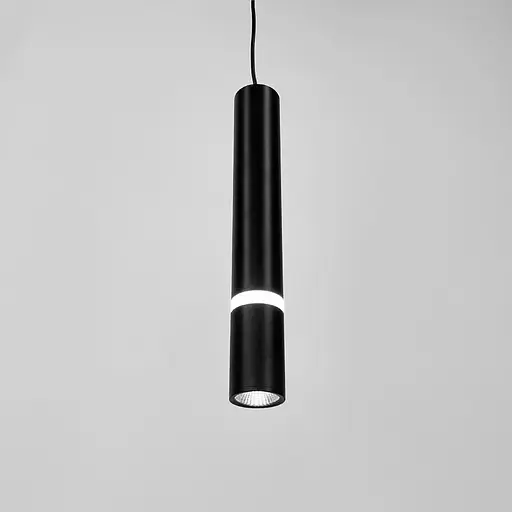 Мінімалістичний підвіс у чорному корпусі 41х6 см | Арт. A076/1 BK | Line F - фото 2