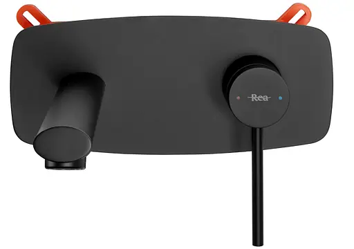 Смеситель для умывальника Rea Oval + Box скрытого монтажа black REA-B8860 Черный матовый - фото 3