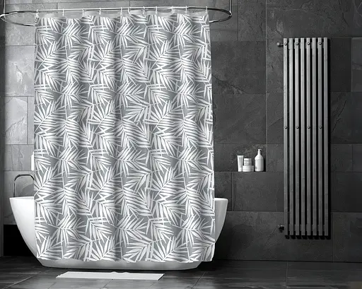 Штора для ванної кімнати Fabrika Palm з кільцями 12 шт 180x180 Peva