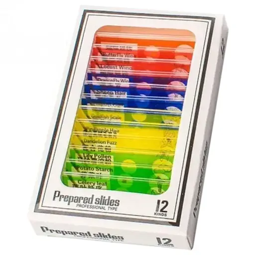 Набір зразків для мікроскопа Sigeta Entrance mix універсальний з 12 штук 