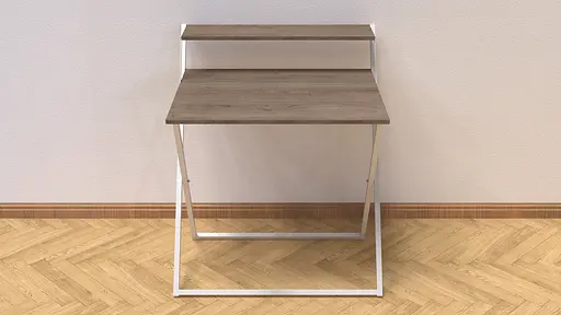 Стіл трансформер Компакт 4 750x790x720 Білий метал ДСП Дуб Сонома Трюфель 16 мм FRD-104701 - фото 5