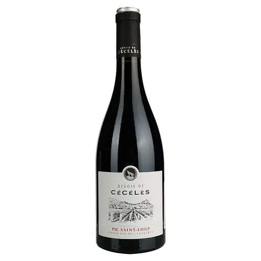 Вино Devois De Ceceles Rouge 2020 AOP Pic Saint Loup, красное, сухое, 0.75 л - фото 1