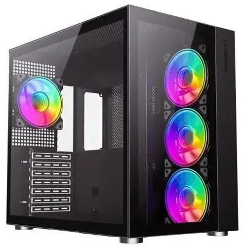 Корпус GameMax Infinity чорний, без БЖ, Midi-Tower, ATX / Micro ATX / Mini ITX, 1хUSB 3.0, 399x273x420 мм, 7.5кг - фото 1