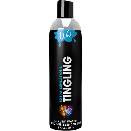Охлаждающий лубрикант на гибридной основе Wet Extra Sensations Tingling (236 мл)