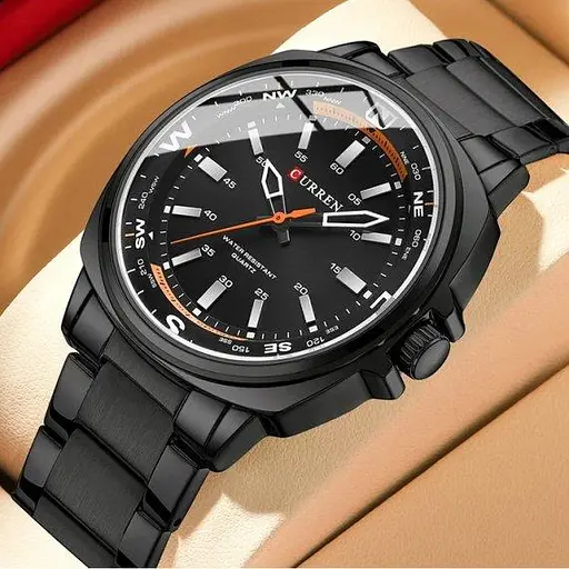 Часы мужские наручные Curren Sailor (Черные) - фото 3