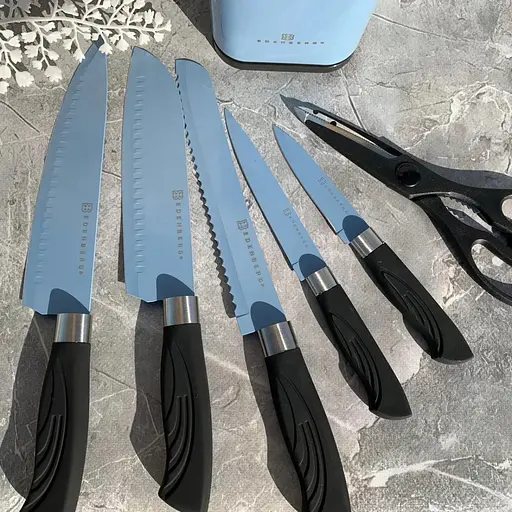 Набір ножів Edenberg EB-11027-Blue 7 предметів блакитний - фото 5