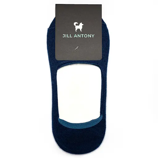 Бесшовные следы с силиконом ORGANIC cotton JILL ANTONY 39-41 men's арт. 31001 39-41, Синий - фото 1