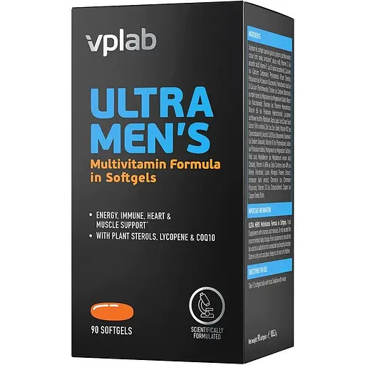 Вітаміни та мінерали VPLab Ultra Men's Multivitamin Formula, 90 капсул для чоловіків
