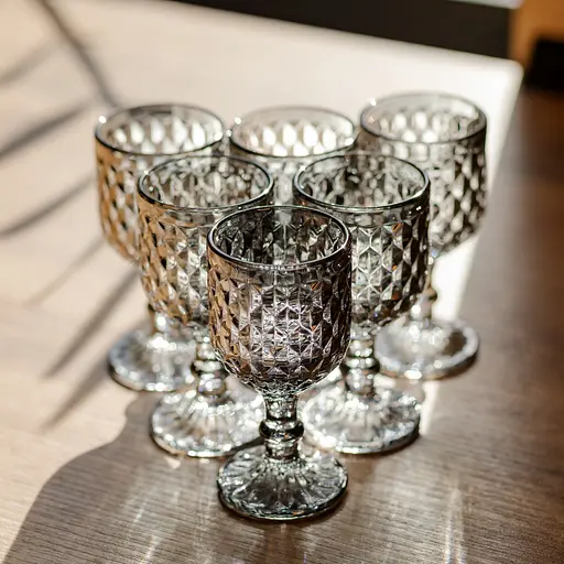 Набір чарок Geometric 6 штук по 50 мл HP-19-266 чарка для міцних напоїв коктейлів шотів прозора Yiwu HP-19-266 - фото 2