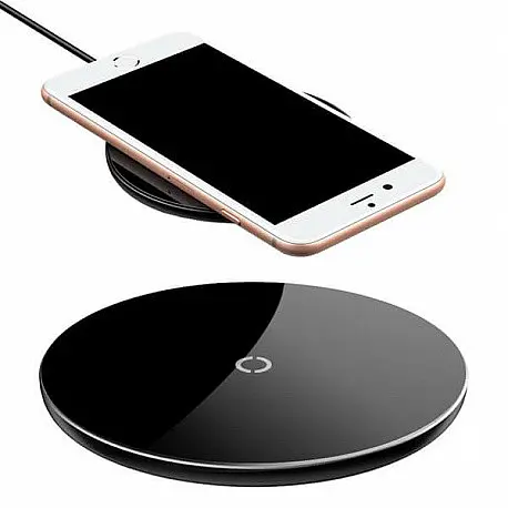 Бездротове зарядне Baseus Simple Wireless Charger 15 W (WXJK-B01) чорне - фото 4