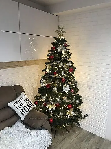 Штучна пухнаста ялинка Еліт (висота 1.90 м) лита (Зелена) - фото 6