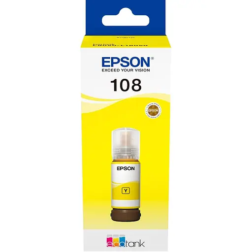 Epson Контейнер з чорнилом 108 EcoTank L8050/L18050 yellow