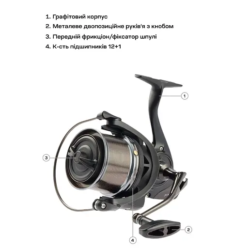 Котушка Brain Mission SE Reel 9000 12+1 BB 4.11 (1858.47.11) - фото 5