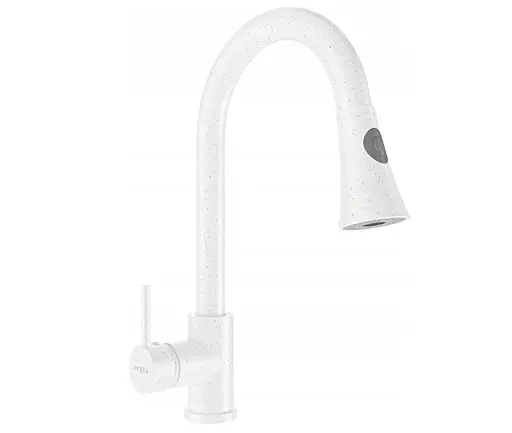 Змішувач для кухні Mexen Elia white плямистий MEX-670101-26 Білий - фото 1