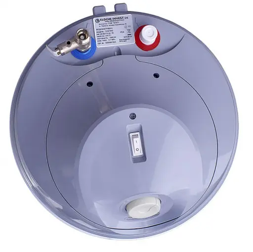 Водонагреватель Eldom STYLE 30 л, 1500 Вт, мокрый ТЭН, вертикальный, SLIM, белый (72269W) - фото 7