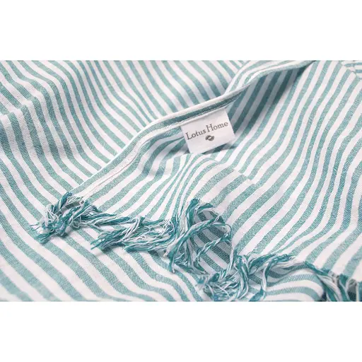 Рушник Lotus Home Pestemal Argosa stripe 85х175 см смарагдовий (svt-2000022344227) - фото 3