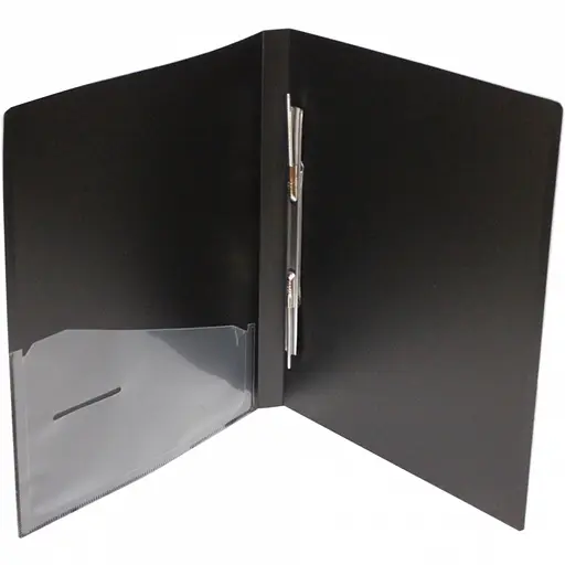 Папка пластикова зі швидкозшивачем, A4 BM.3407-99 BUROMAX (4823078952097) Чорний - фото 3