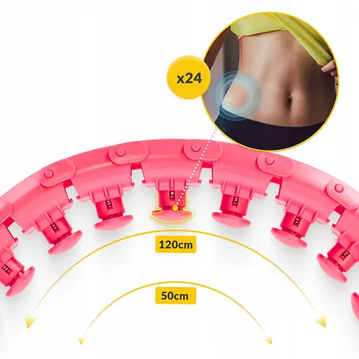 Обруч (хулахуп) массажный 4FIZJO с отягощением 4FJ0633 (P-5907739316820) - фото 2