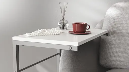 Столик Терри Ferrum-decor 650x440x330 Серый металл ДСП Белый 16 мм (FRD-104662) - фото 4